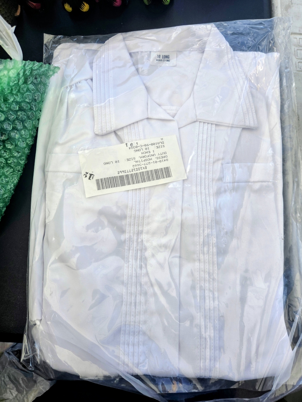 Nurses White Uniform Dress 10 Long - Picture 5 of 6